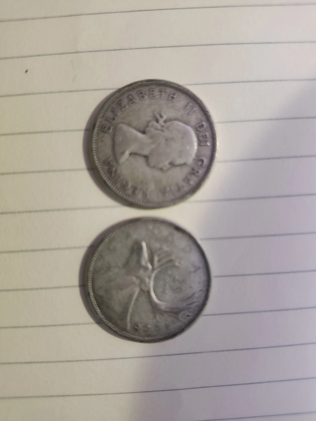 Canadian Silver  Quarter Coin - 1958