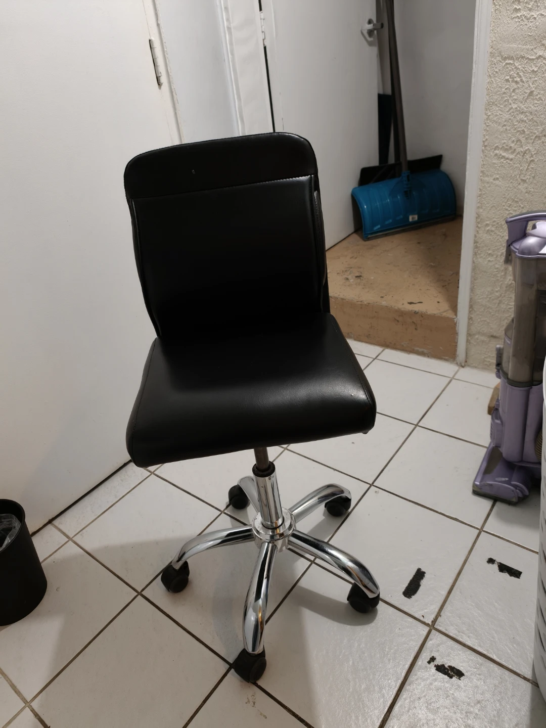 Black Office Chair with Wheels