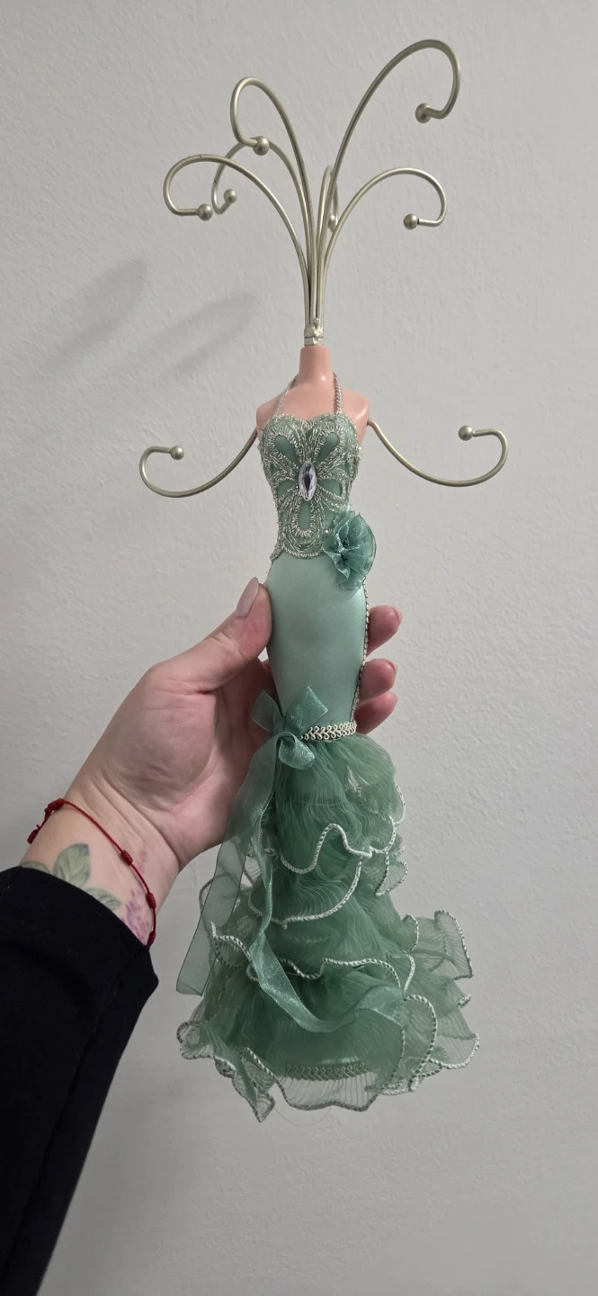 Green Dress Jewelry Holder