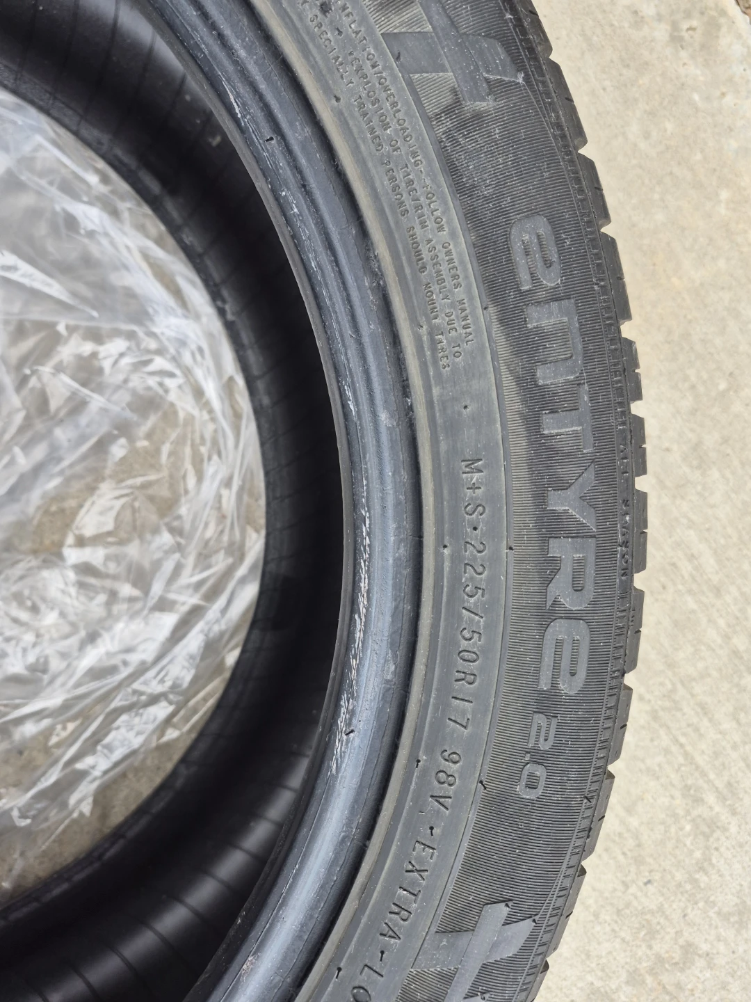 Nokian Whole set of 4 tires only for $100 firm. Size 225 50R 17 - photo 5