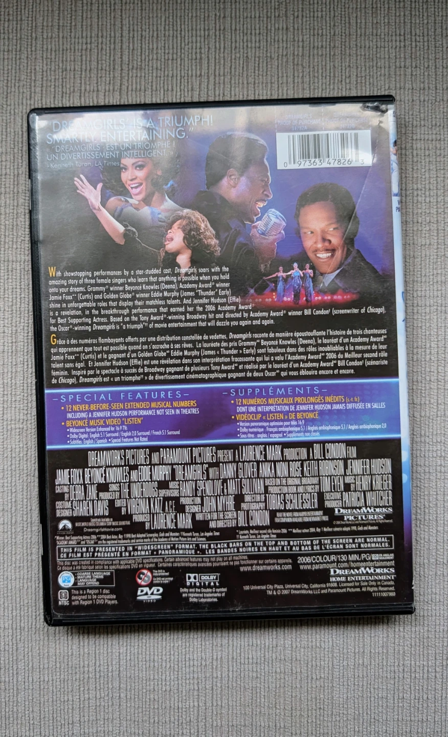 Dreamgirls DVD Movie - photo 2