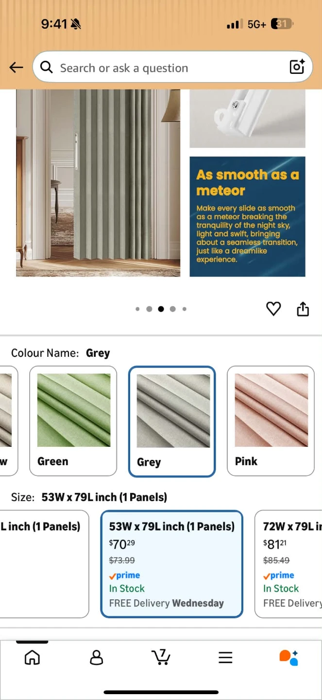 Accordion Style Door Curtain - photo 4