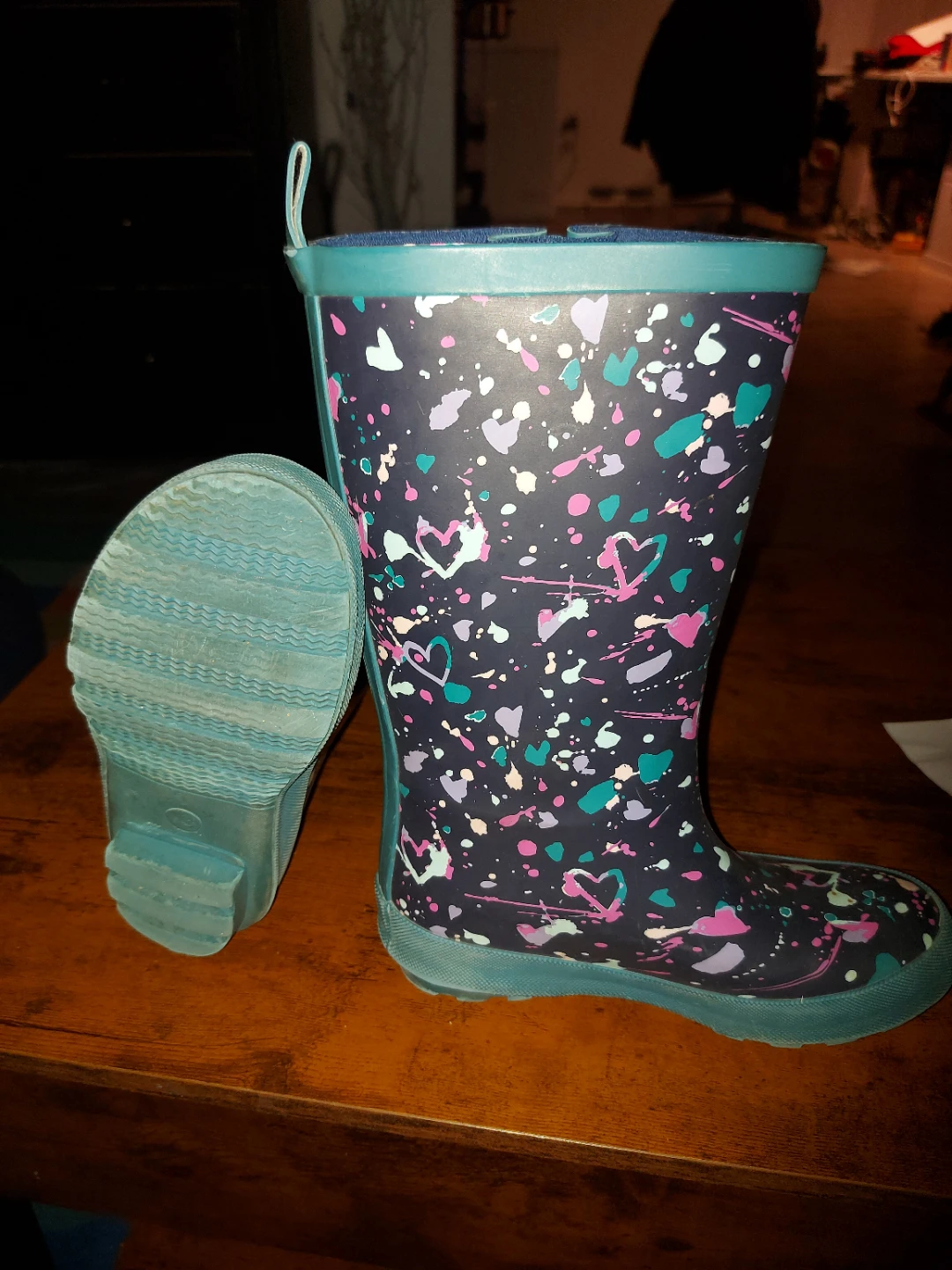 Kid's Elements Heart Print Rain Boots - photo 4