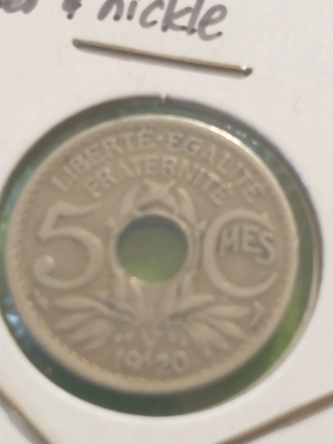 France 5 Centimes Coin - 1920