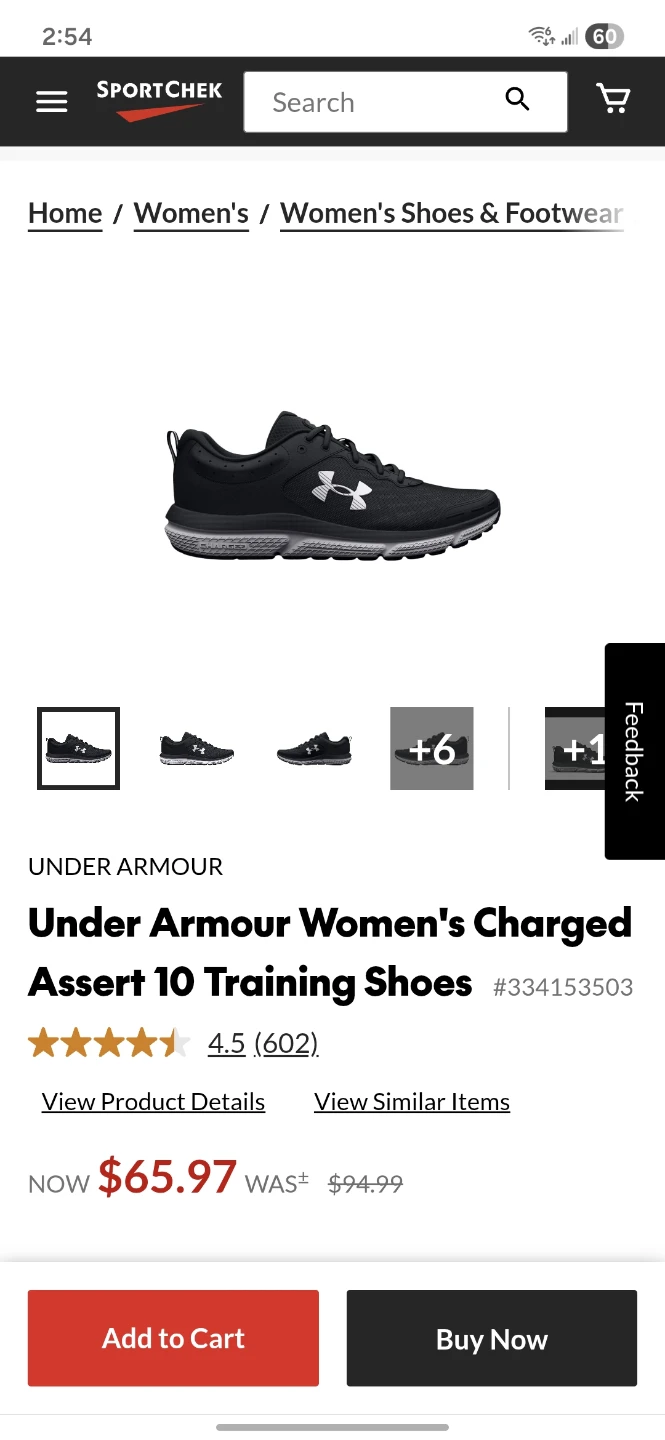 New Under Armour Women's Charged Training Shoes Size 10