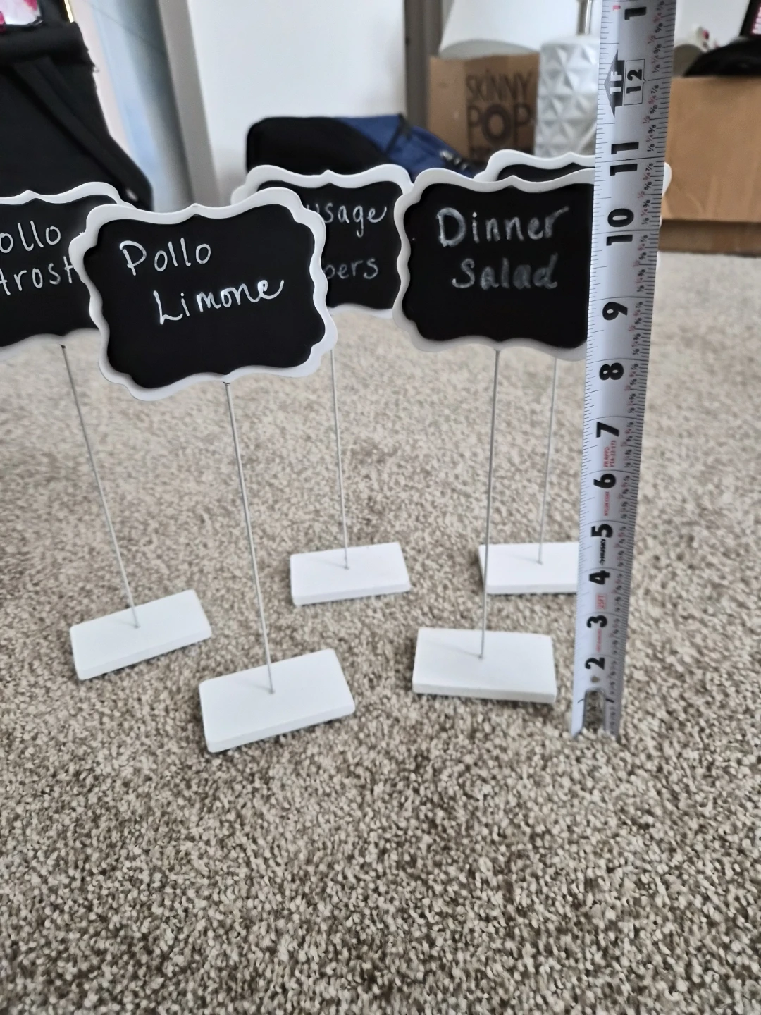 Chalkboard Food Tents - Set of 5 - photo 2