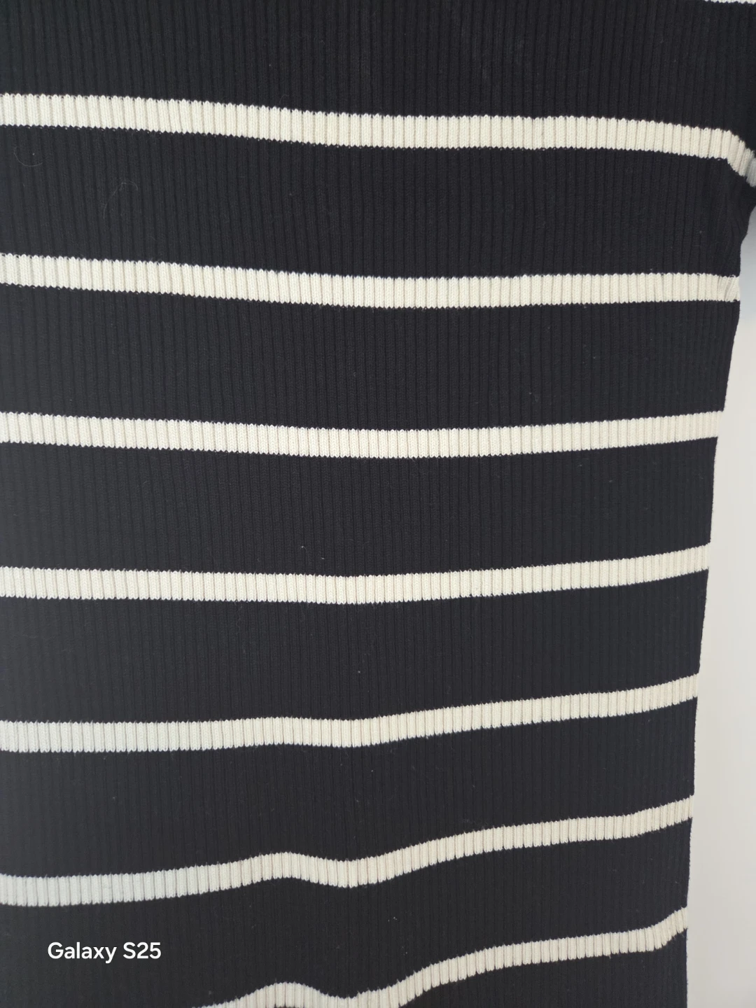 Primark Black and White Striped Ribbed Midi Dress - photo 4