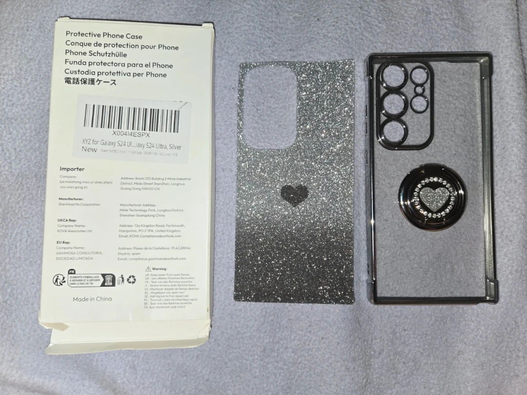 Protective Phone Case for Samsung Galaxy S24 Ultra - Silver