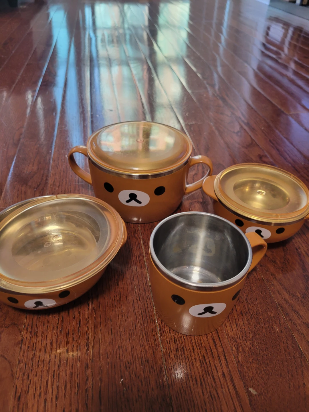 For Baby/kids Rilakkuma Stainless Steel Mug and Bowls Set - photo 2