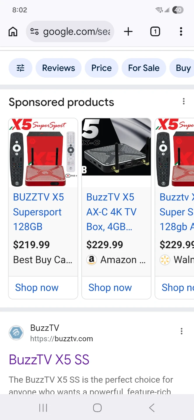 BuzzTv X5 ss Android box 4k - photo 4
