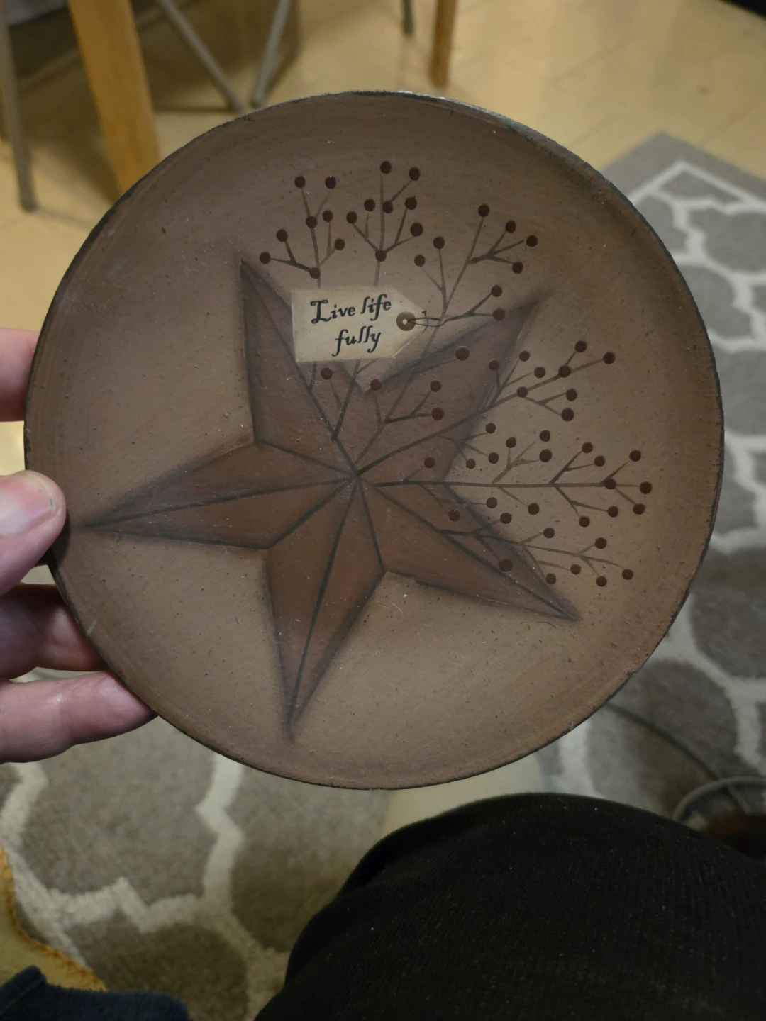 Decorative Plate with Star Design