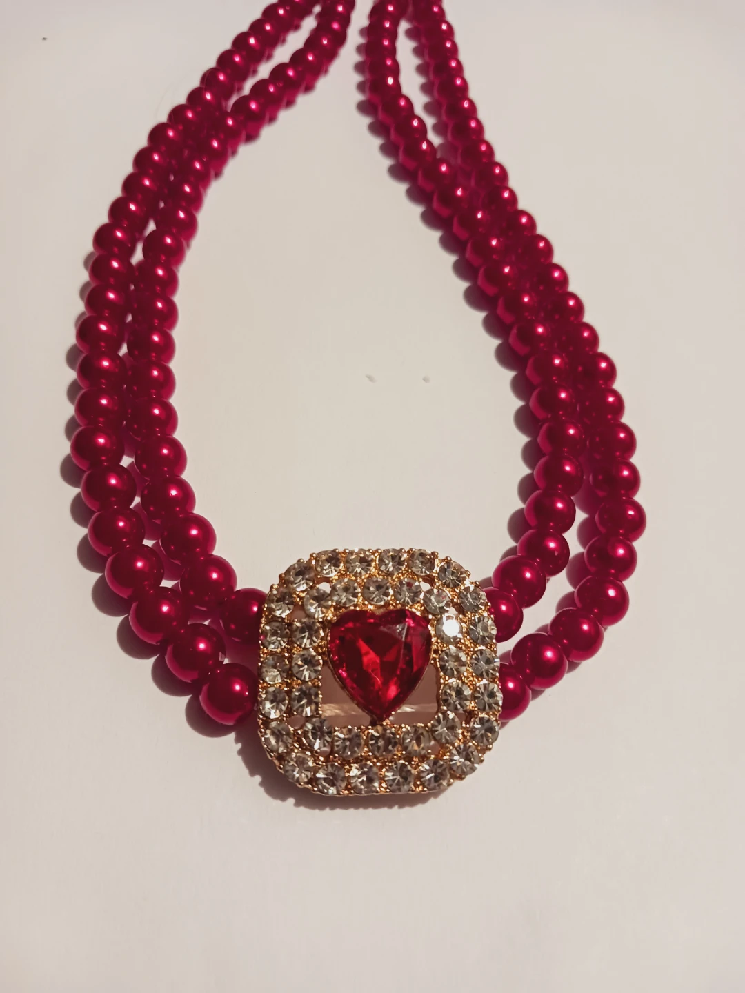 Beautiful Sparkling Heart Pendant with Necklace