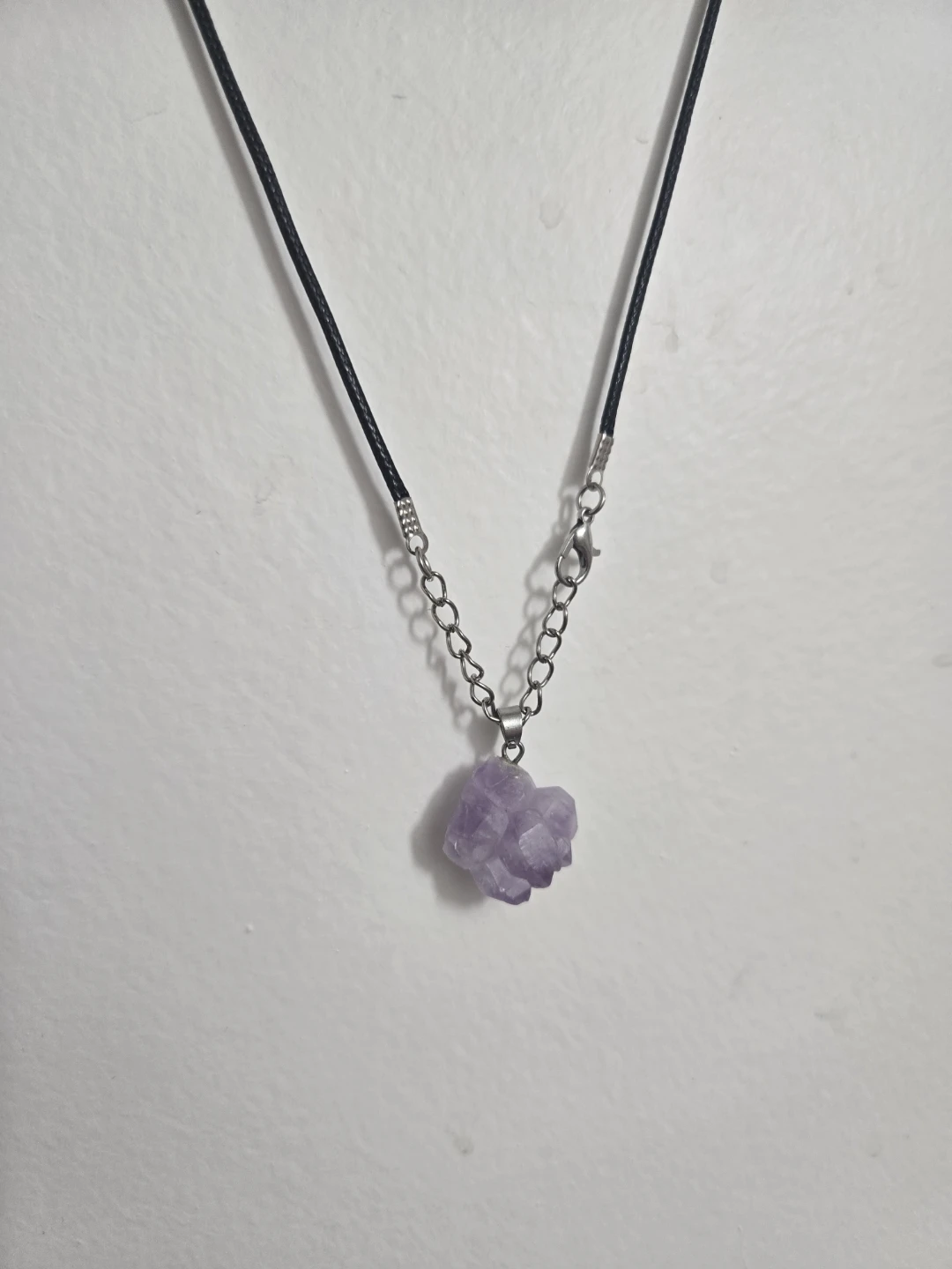 Amethyst Crystal Pendant Necklace
