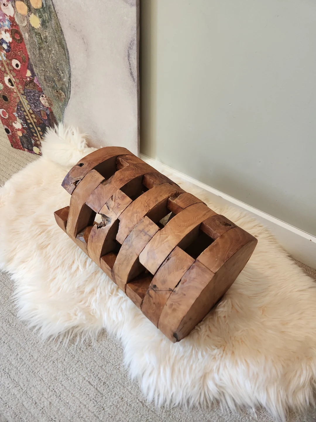 Indonesian teak Accent Table OR Stool - photo 2