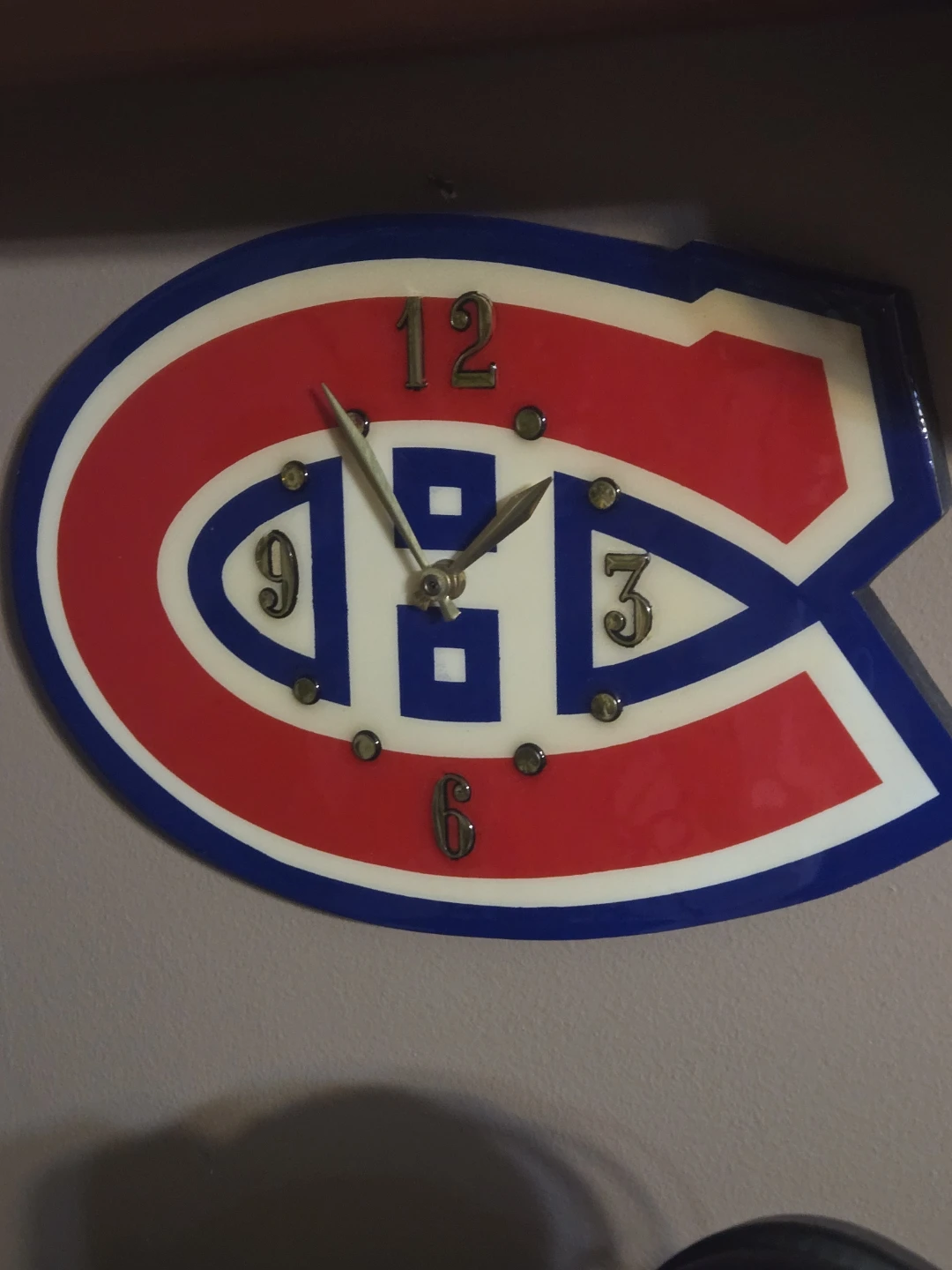 Montreal Canadiens NHL Logo Wall Clock