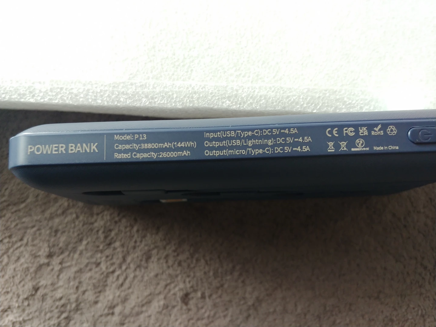 Power Bank - 38800mAh Capacity with Built-in Cables - photo 3