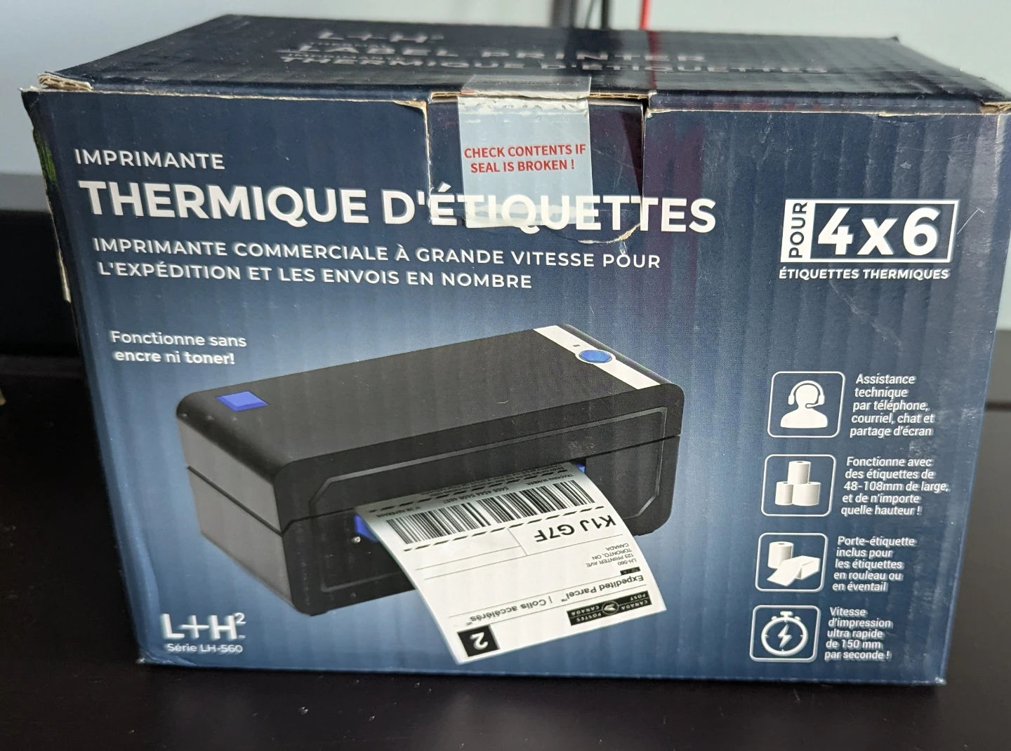 L+H² Thermal Label Printer LH-560