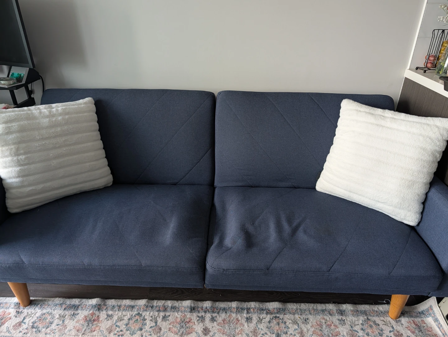 Dark Blue Futon Sofa