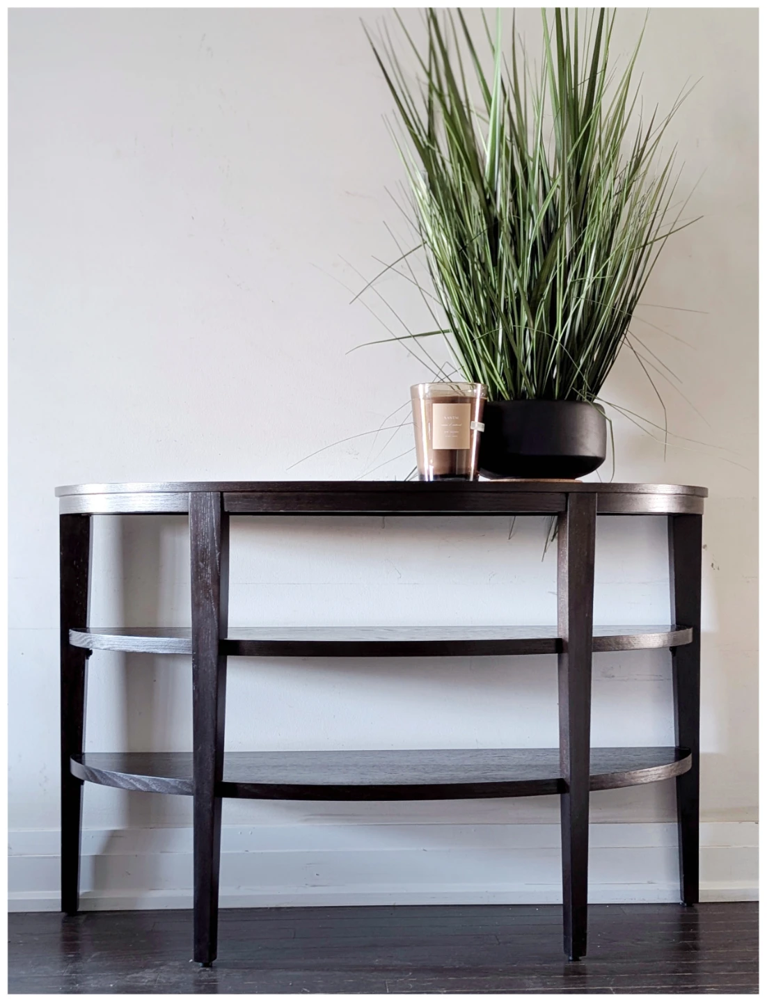 Crate and Barrel console table