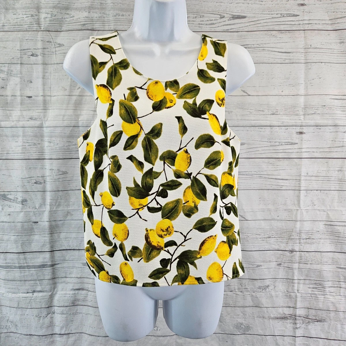 ZARA Lemon Print Top (XS)