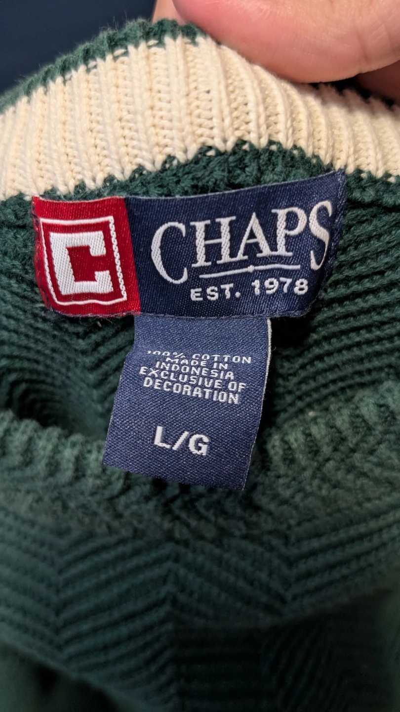 Ralph Lauren Chaps Cotton Crewneck Sweater L/G - photo 3