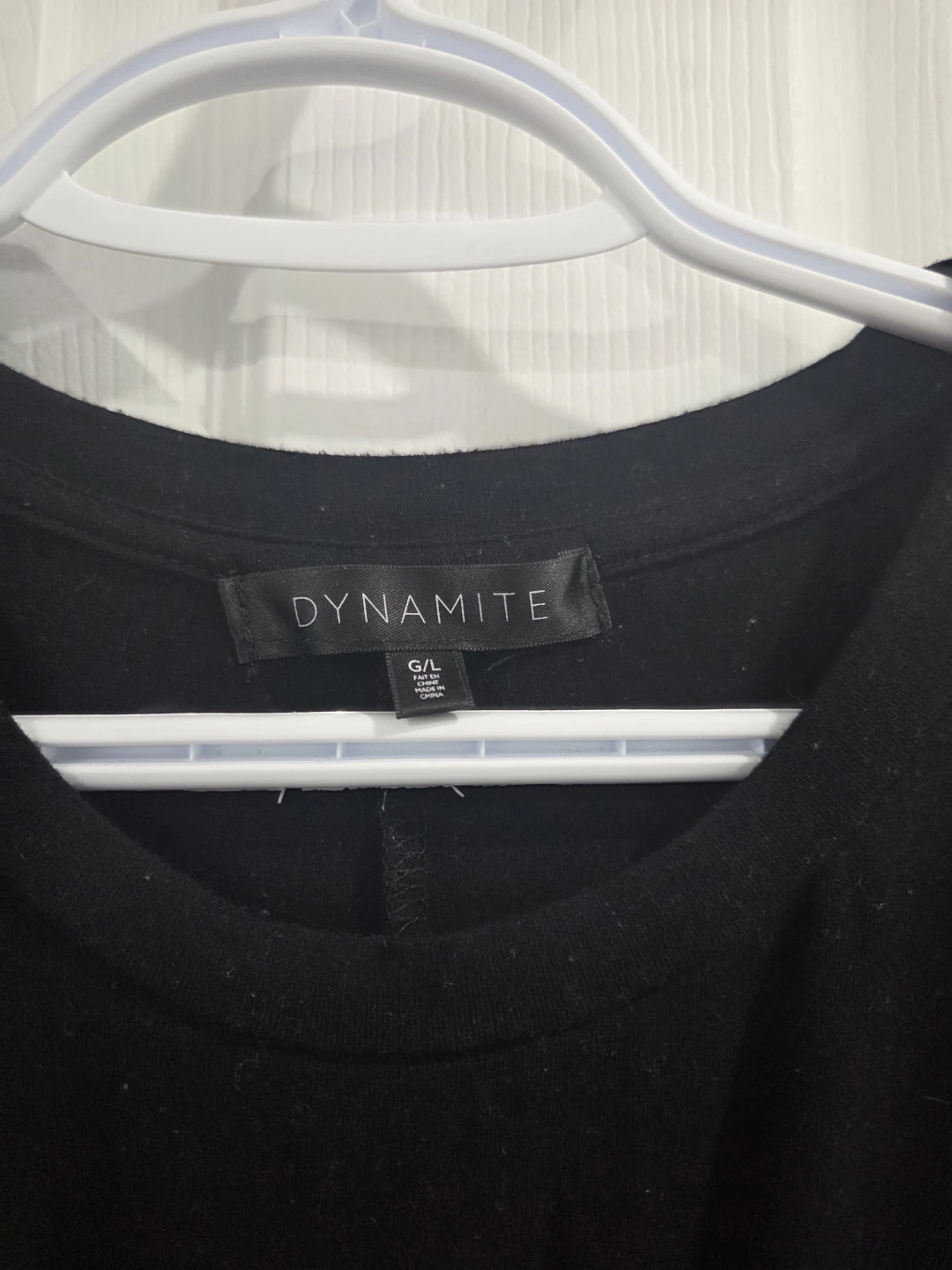 Black Twist Front T-Shirt Dress - Size L - photo 3
