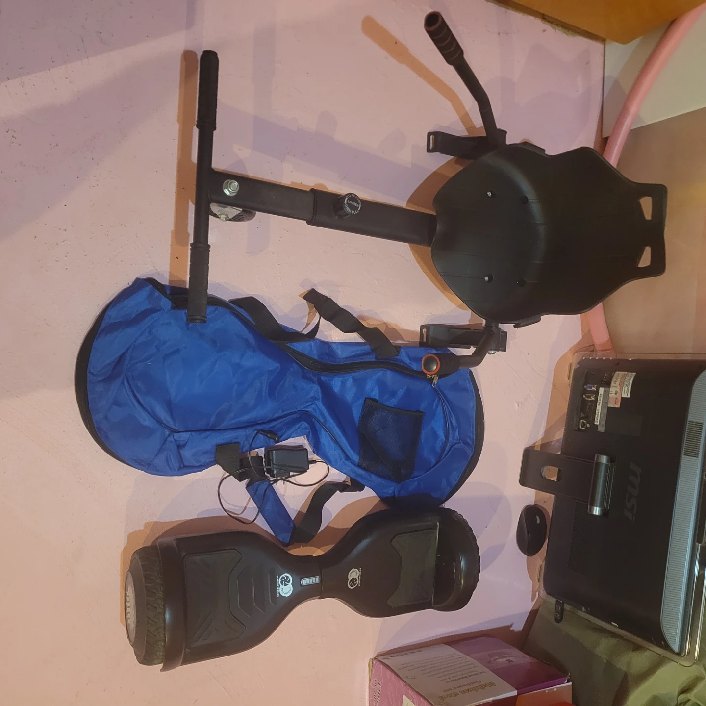 Hoverboard Kart Seat Attachment with Bag&Hoverboard