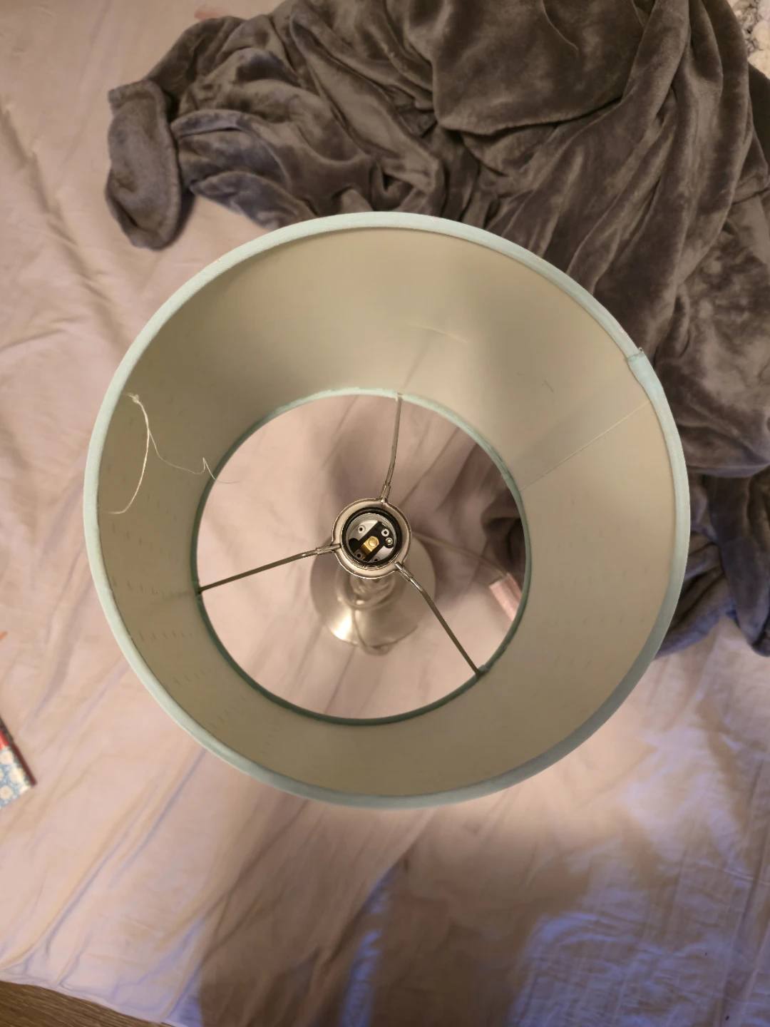 Table Lamp - Light Blue with Polka Dots - photo 2