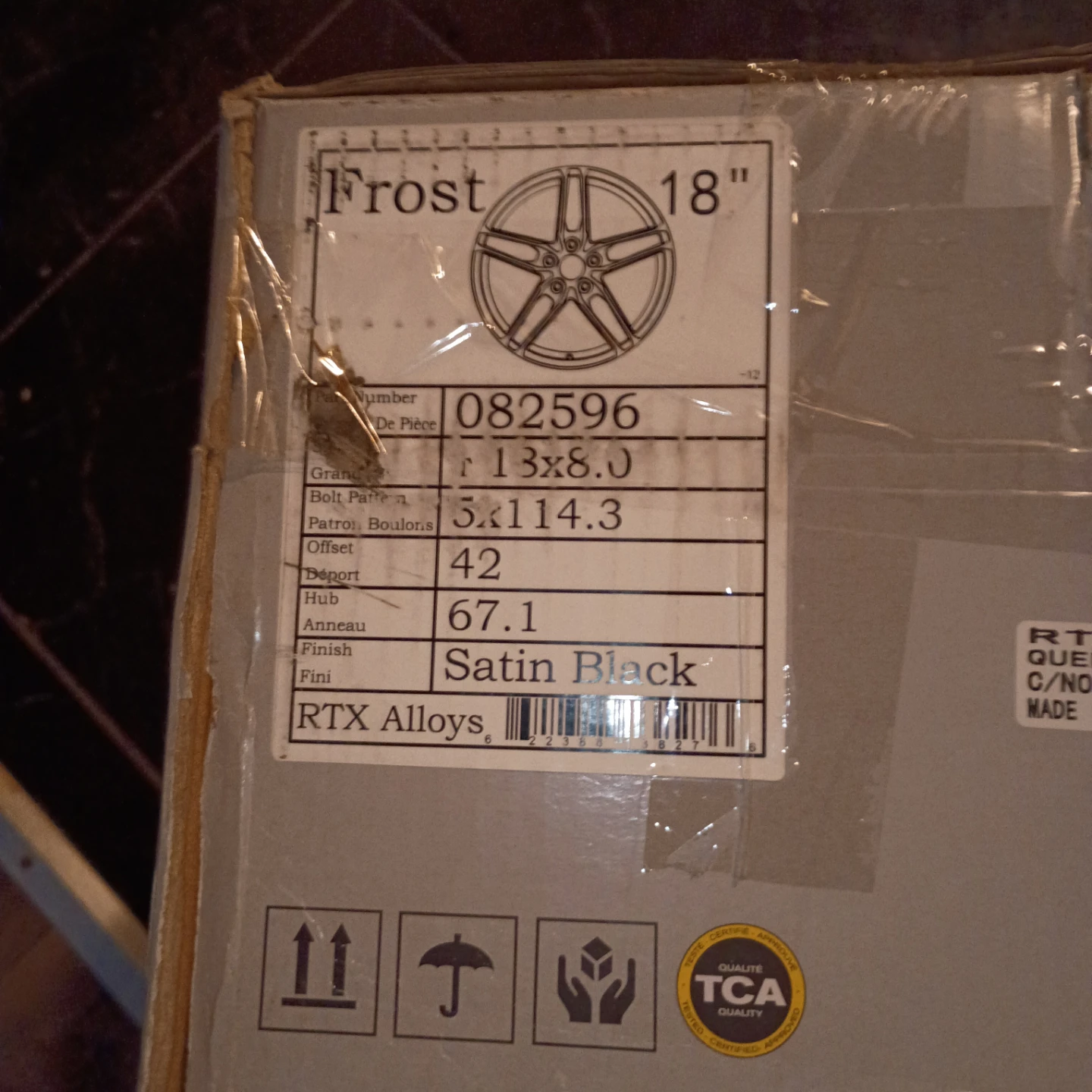 2 brand new RTX Alloys Frost 18" Satin Black Wheel - photo 5