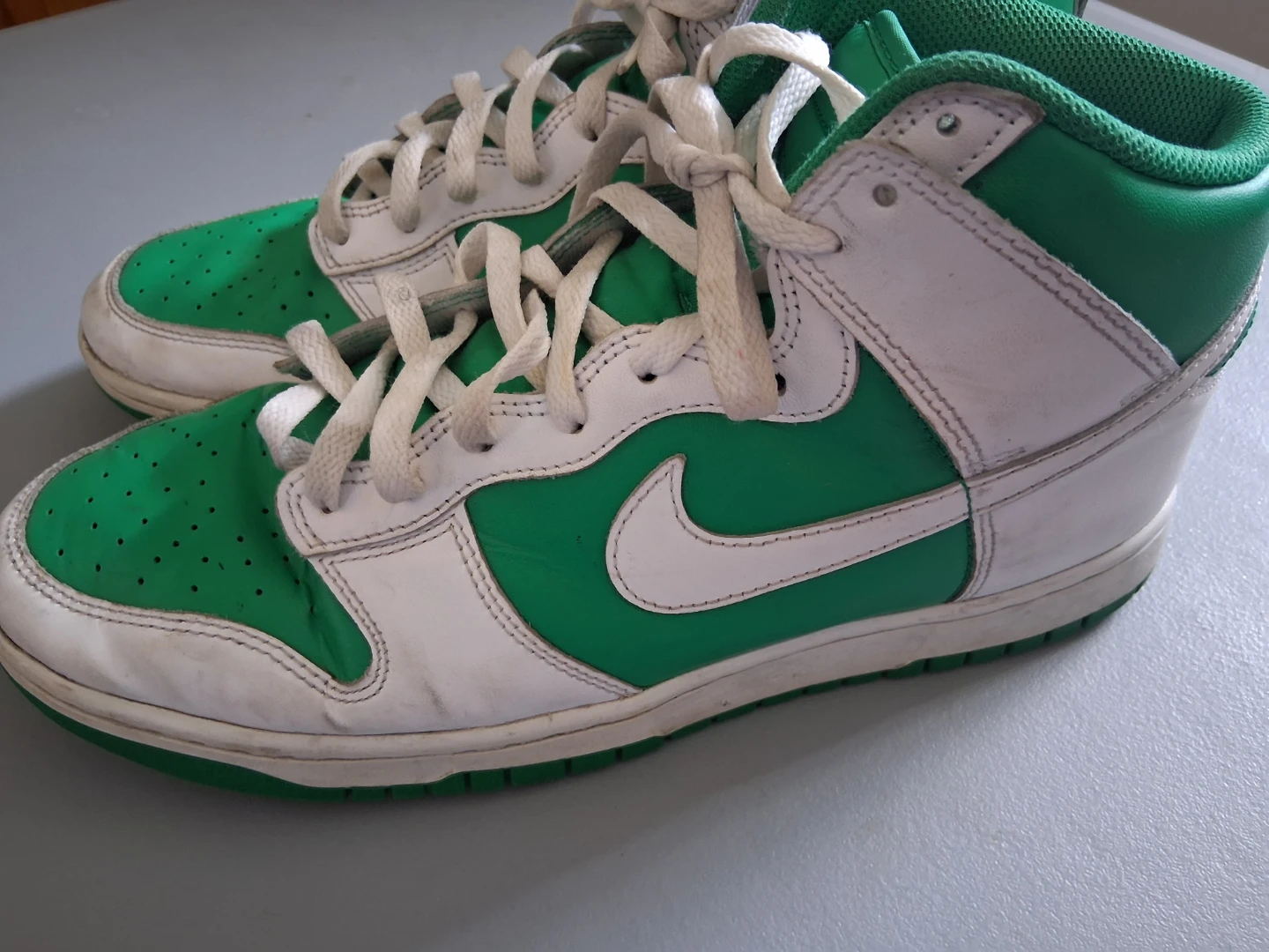 Nike Dunk High "Green White" Sneakers - photo 3