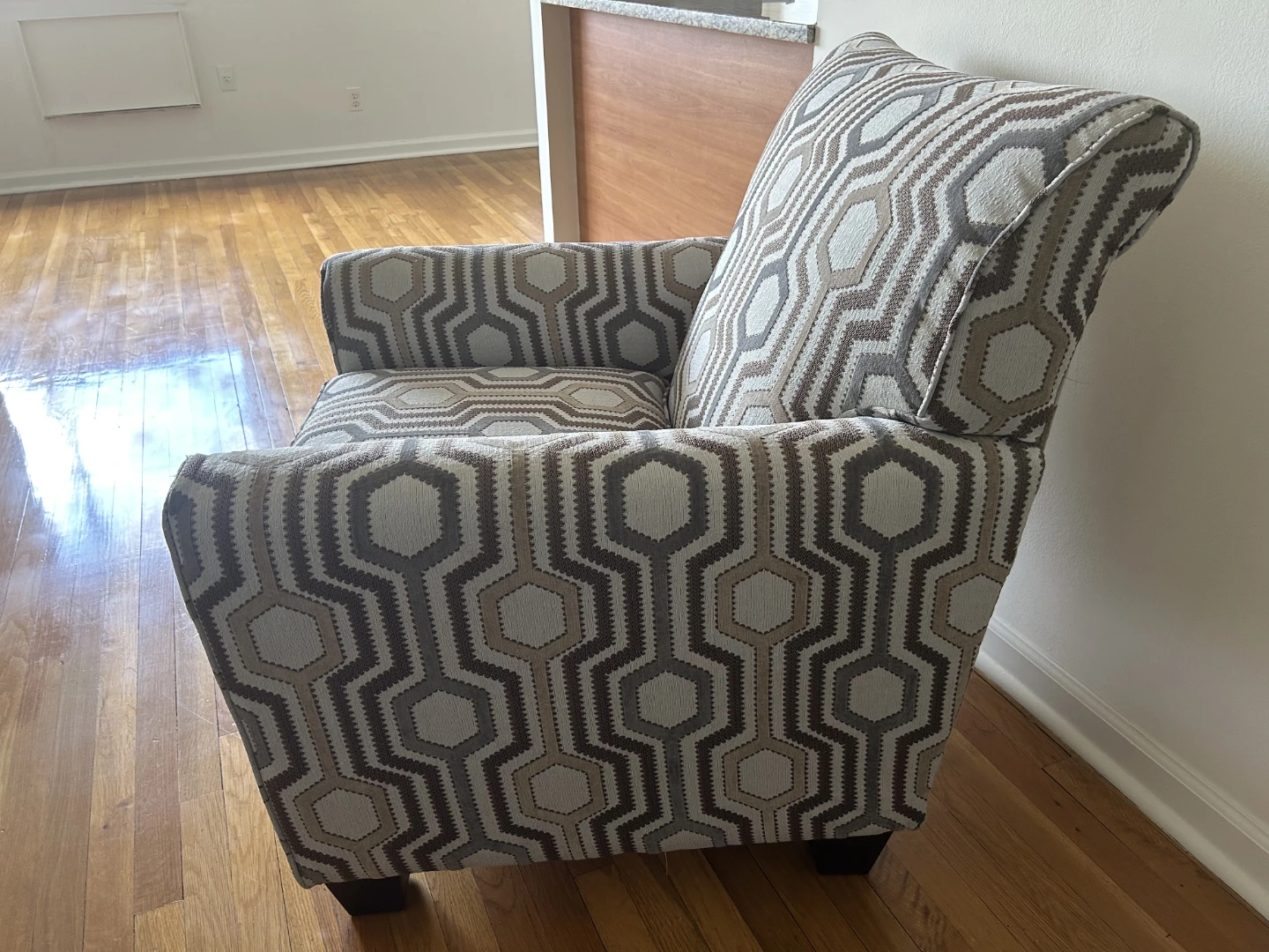 Accent Chair with Geometric Pattern