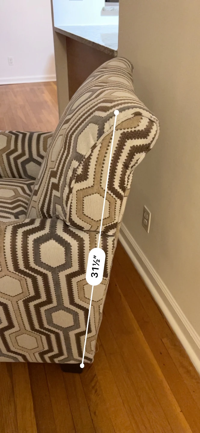Accent Chair with Geometric Pattern - photo 5