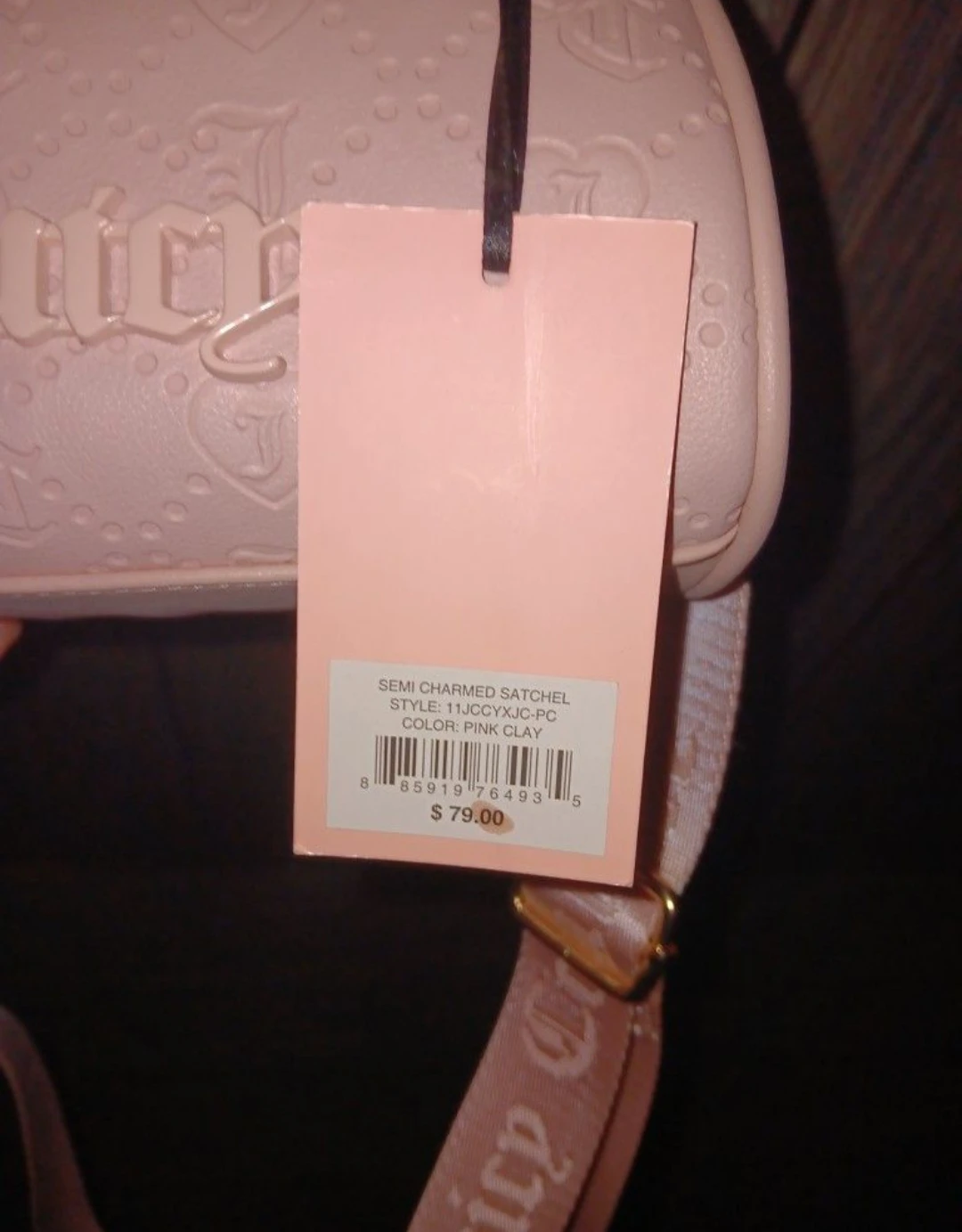 Juicy Couture Semi Charmed Satchel Pink Clay - photo 5