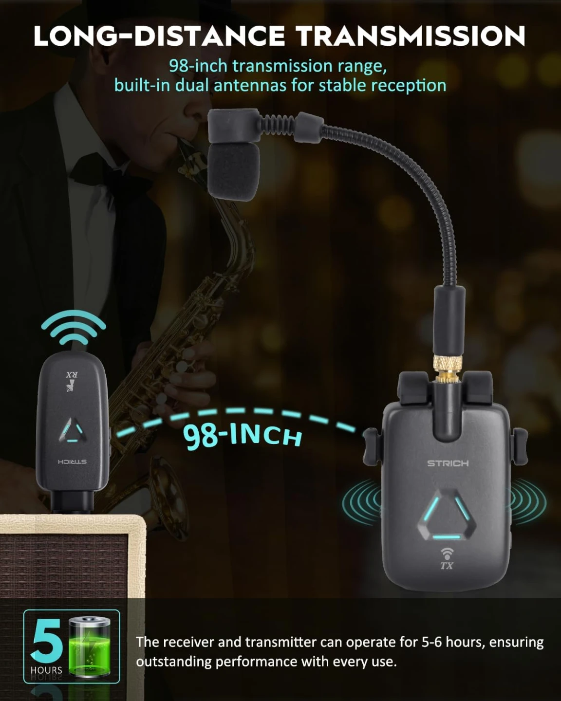Wireless Microphone System for Wind Instruments - photo 4