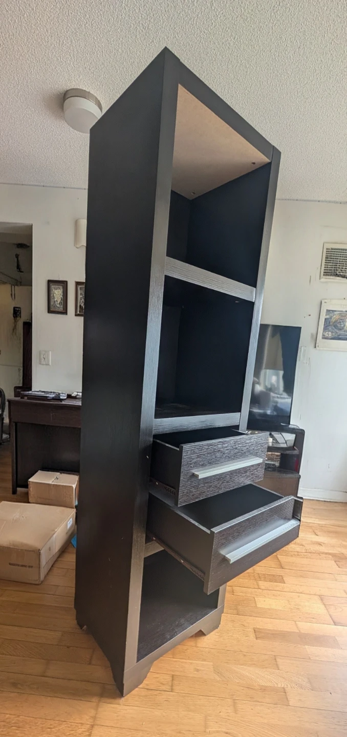 Tall wooden stand/shelf