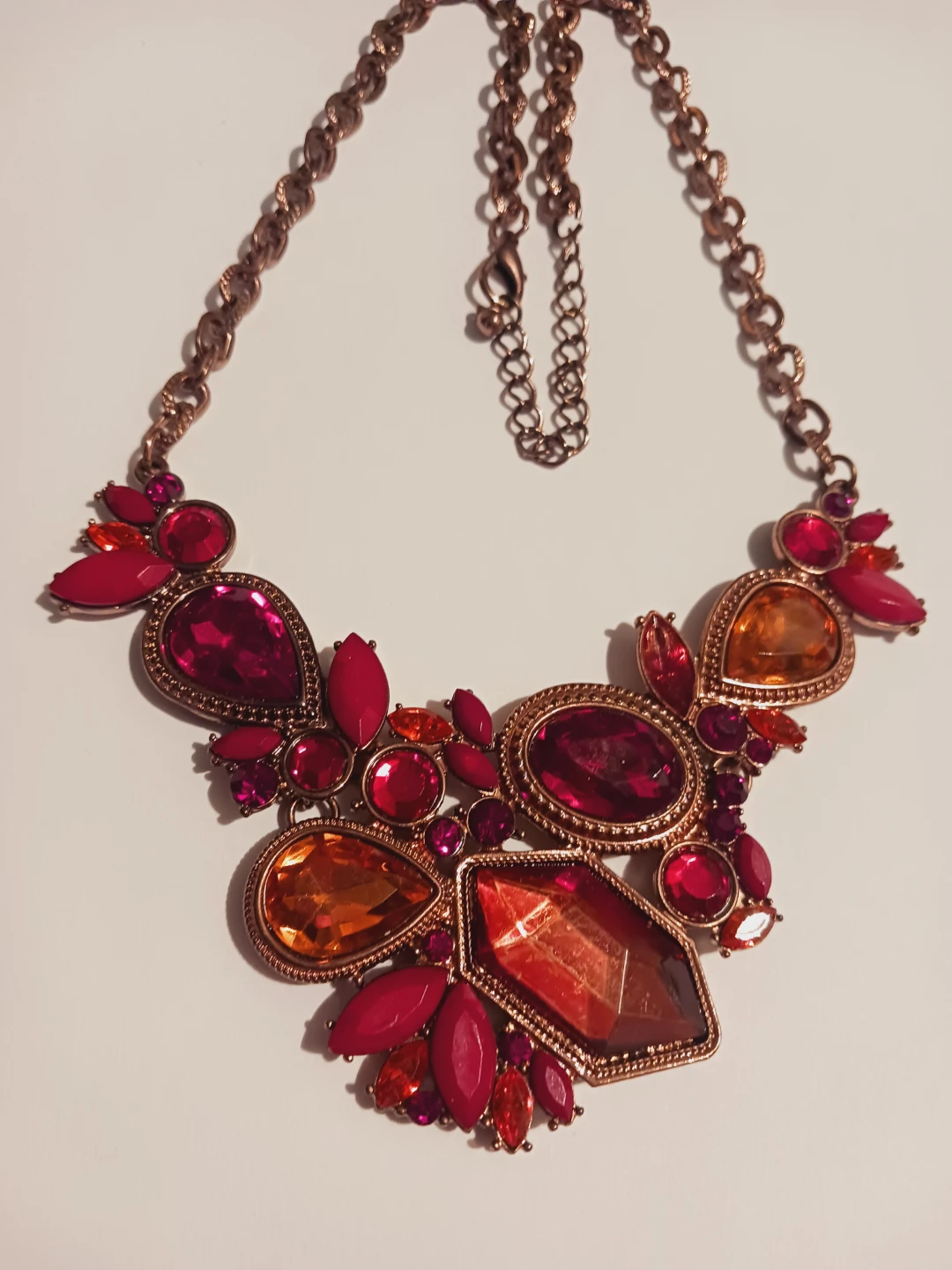 Statement Necklace with Colorful Gems - photo 3