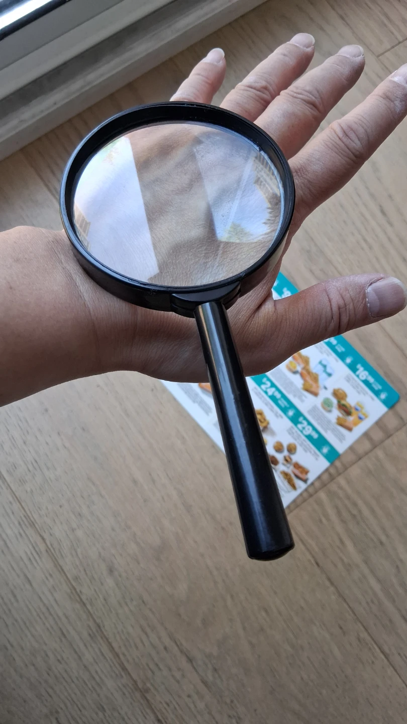 Magnifying Glass, Clear Glass Lens (NOT plastic lens) - photo 3