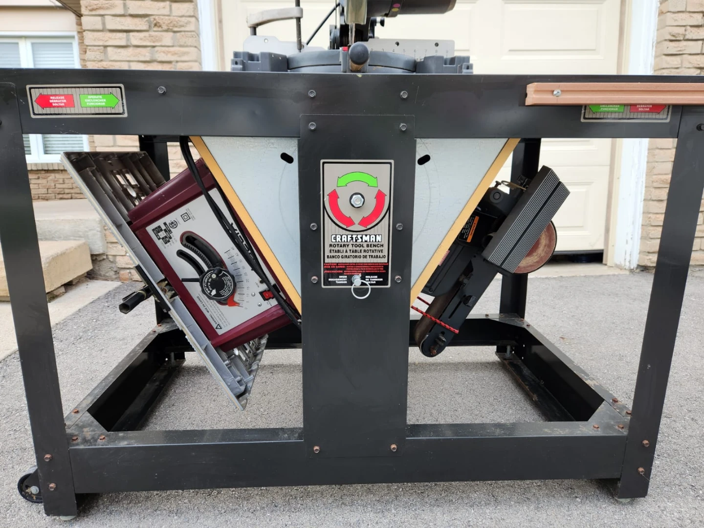 Craftsman Rotary Tool Bench w/ Table Saw, Mitre Saw, belt Sander - photo 2