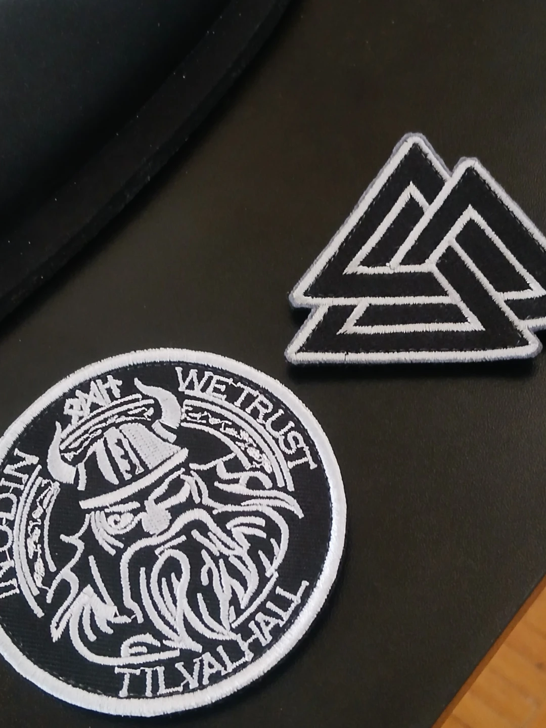 Viking Odin Patch & Valknut Patch Set - photo 3