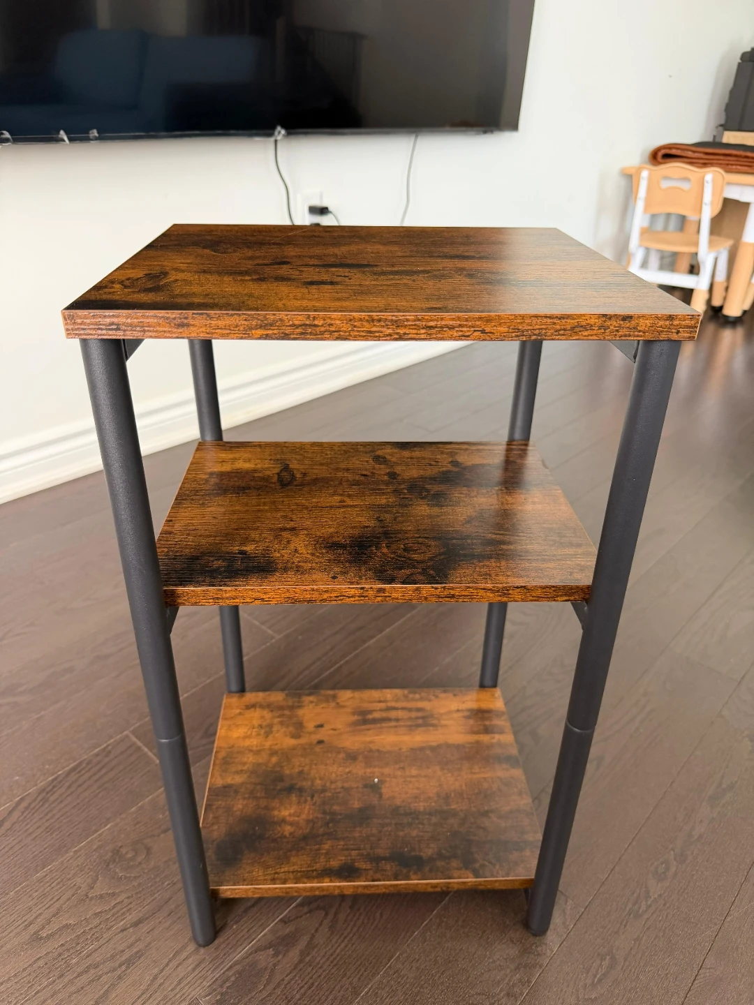 3-Tier Industrial Side Table - photo 3
