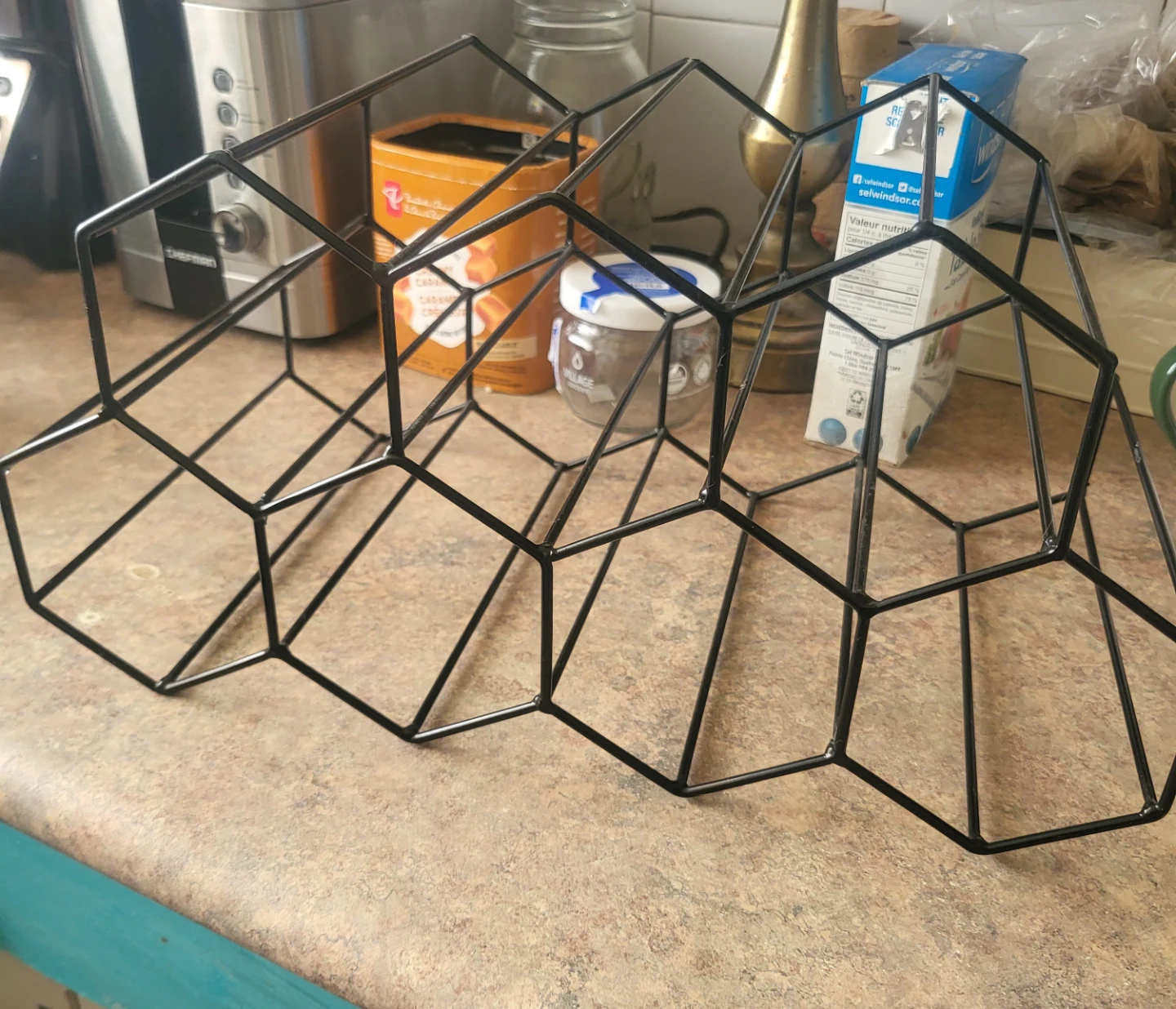 Black Metal Wine Rack - photo 2