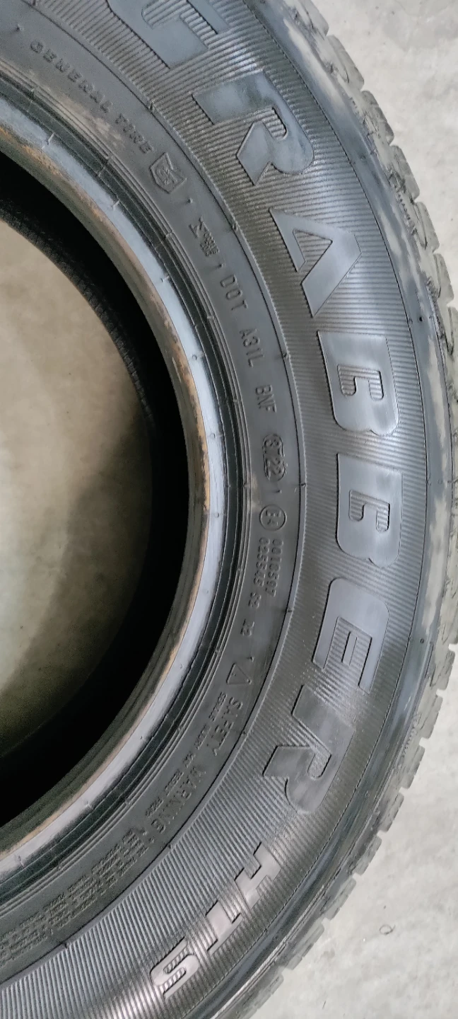 4 Tires: LT225/75/16 General Tire Grabber AT2 All Terrain Tire - photo 4