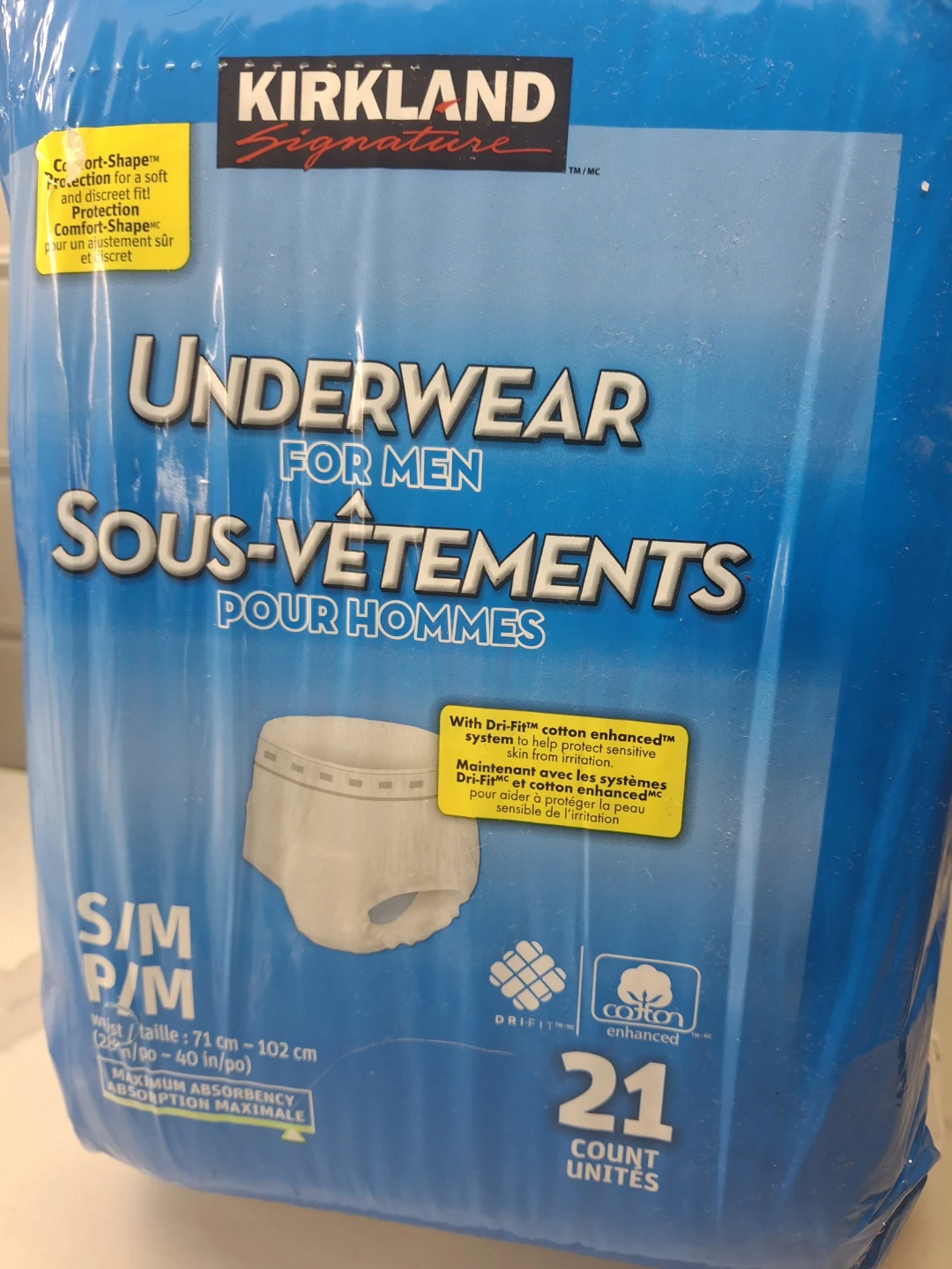 Kirkland Signature Men's Underwear S/M - 21 Count - photo 2