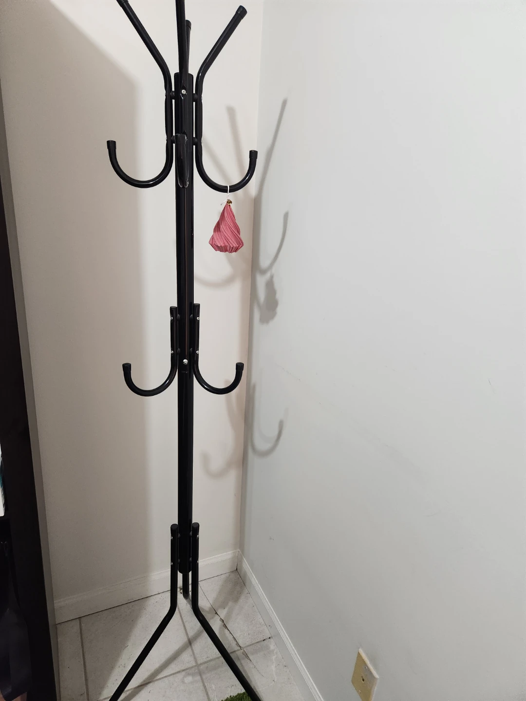 Black Standing Coat Rack
