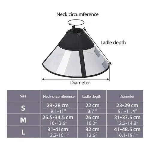 Pet Recovery Collar Cone - (Size M) - photo 2