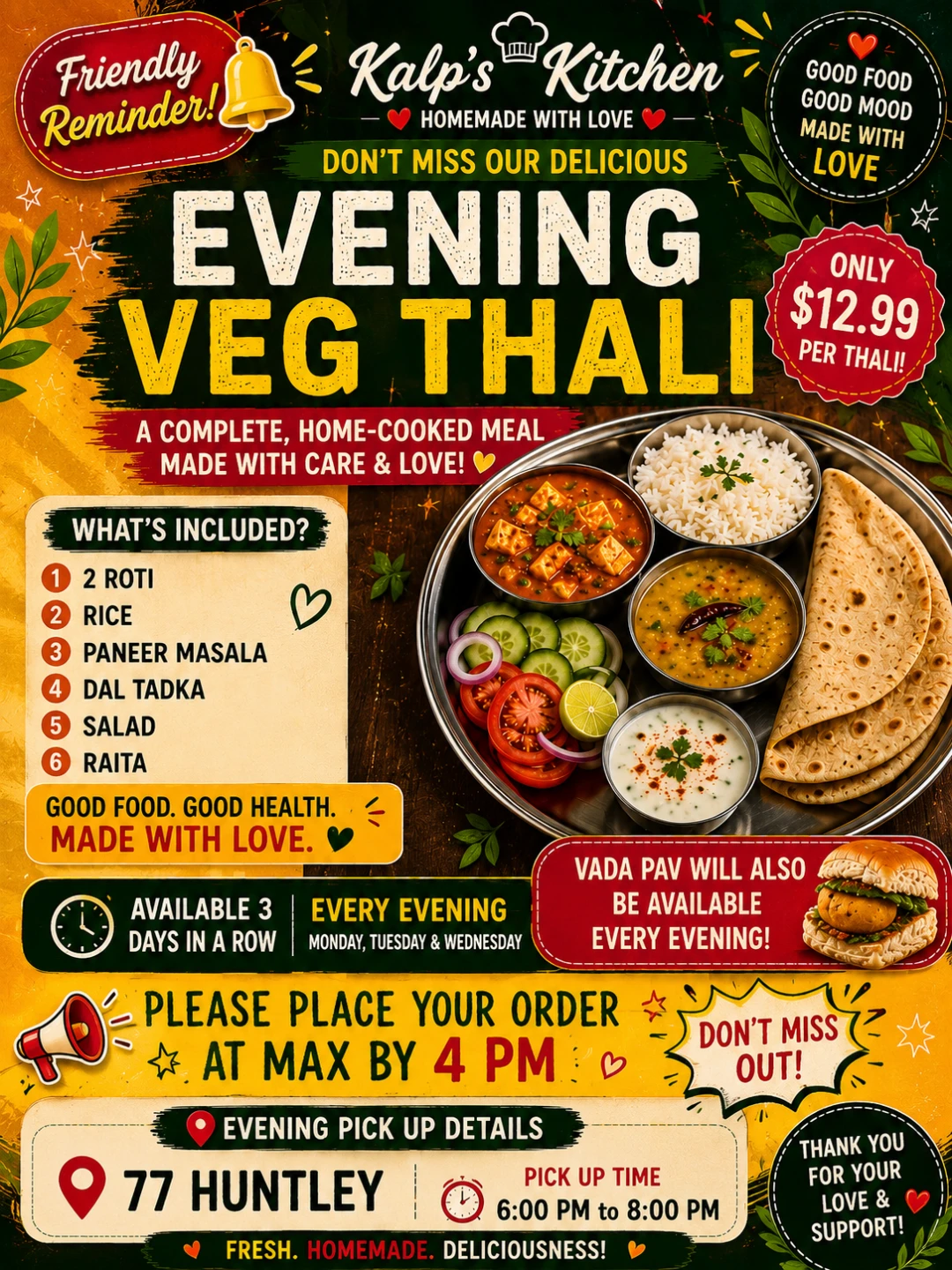 Kalp's Kitchen Veg Thali Special - photo 4