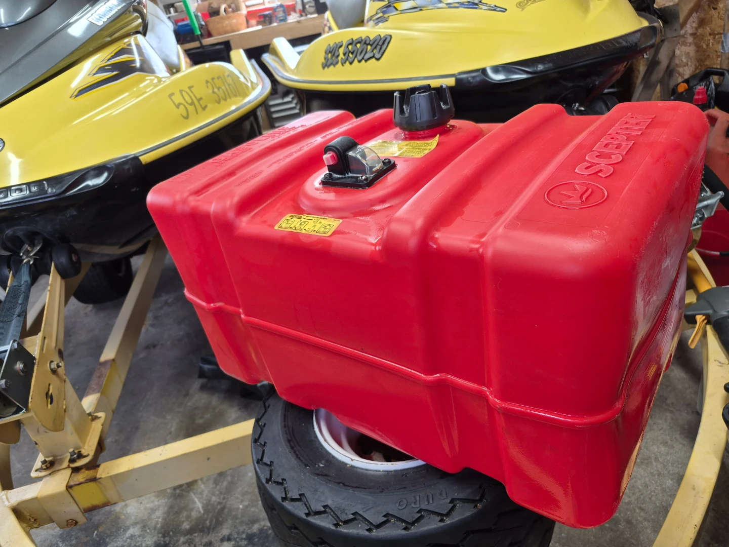 Boat gas tank