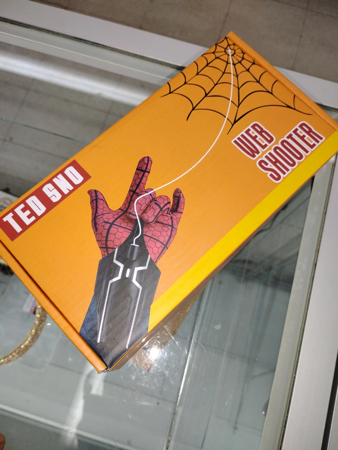 Spider Web Shooter Toy with Gloves and Box