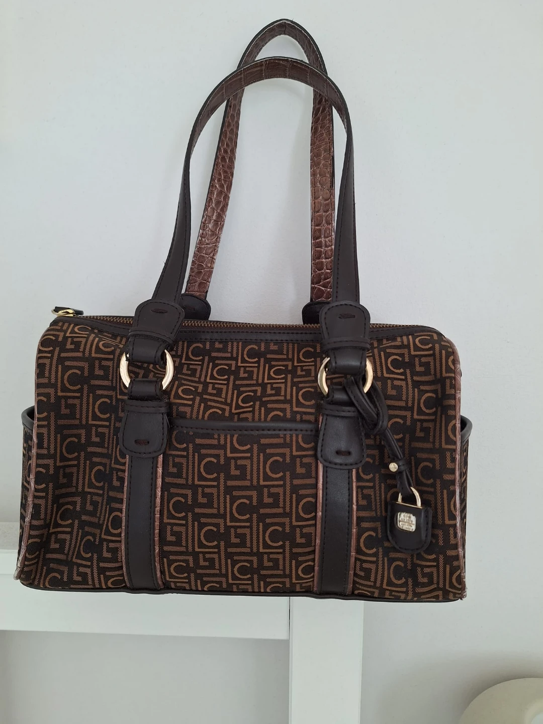 Liz Claiborne Brown Satchel Bag