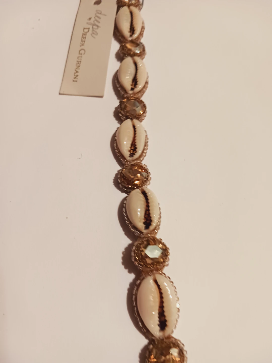 DEEPA GURNANI Signed Cowrie Shell Bracelet - photo 3
